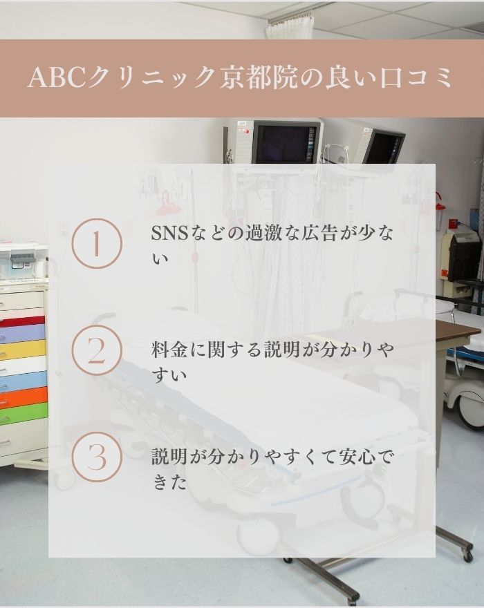 ABCクリニック京都院(京都いろはクリニック)はやばいのか？口コミポイント